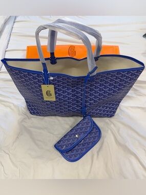 Goyard Blue PM Tote Bag